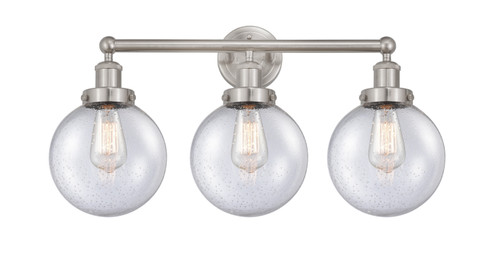 Edison Three Light Bath Vanity in Brushed Satin Nickel (405|616-3W-SN-G204-8)