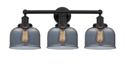 Edison Three Light Bath Vanity in Matte Black (405|616-3W-BK-G73)