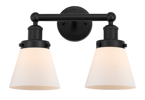 Edison Two Light Bath Vanity in Matte Black (405|616-2W-BK-G61)