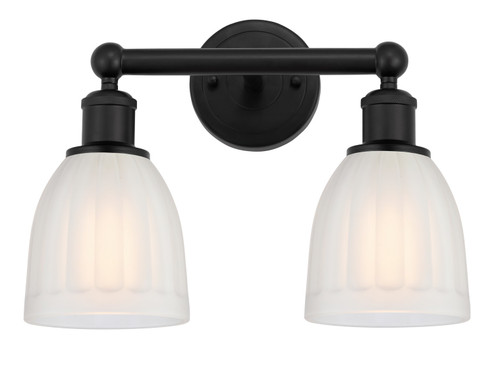 Edison Two Light Bath Vanity in Matte Black (405|616-2W-BK-G441)