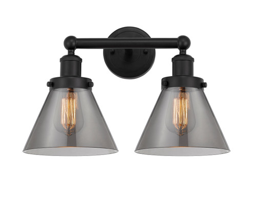Edison Two Light Bath Vanity in Matte Black (405|616-2W-BK-G43)