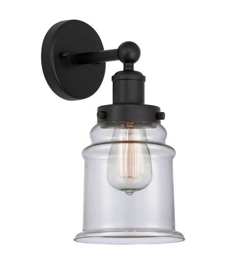 Edison One Light Wall Sconce in Matte Black (405|616-1W-BK-G182)