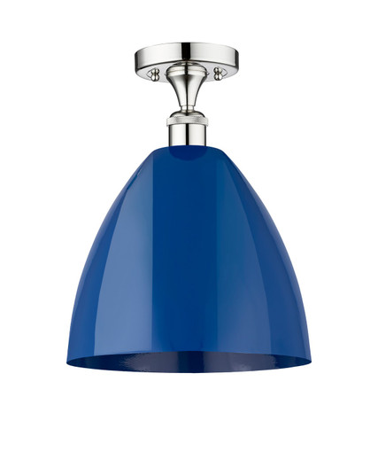 Edison One Light Semi-Flush Mount in Polished Chrome (405|616-1F-PC-MBD-12-BL)