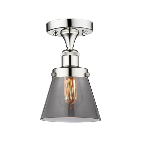 Edison One Light Semi-Flush Mount in Polished Chrome (405|616-1F-PC-G63)