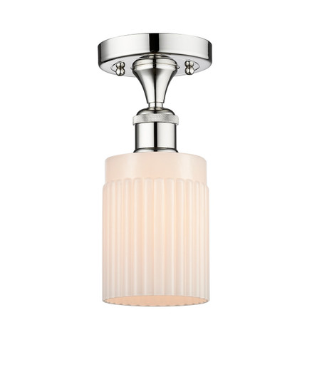Edison One Light Semi-Flush Mount in Polished Chrome (405|616-1F-PC-G341)