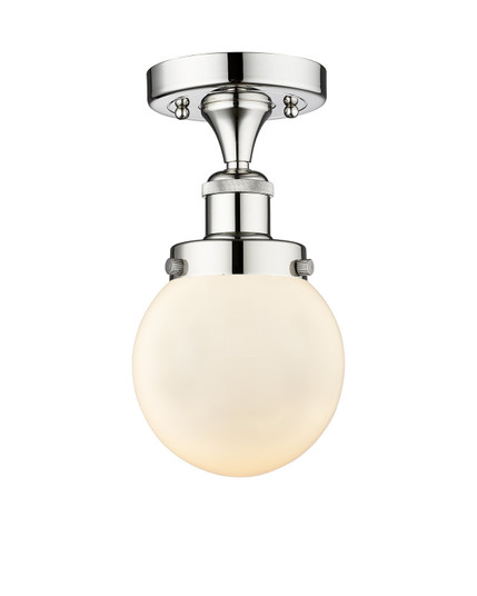 Edison One Light Semi-Flush Mount in Polished Chrome (405|616-1F-PC-G201-6)