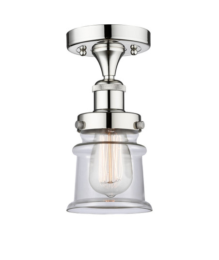 Edison One Light Semi-Flush Mount in Polished Chrome (405|616-1F-PC-G182S)