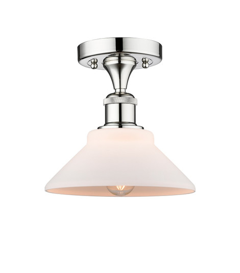 Edison One Light Semi-Flush Mount in Polished Chrome (405|616-1F-PC-G131)