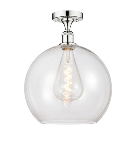 Edison One Light Semi-Flush Mount in Polished Chrome (405|616-1F-PC-G122-14)