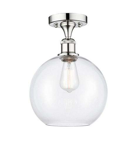 Edison One Light Semi-Flush Mount in Polished Chrome (405|616-1F-PC-G122-10)