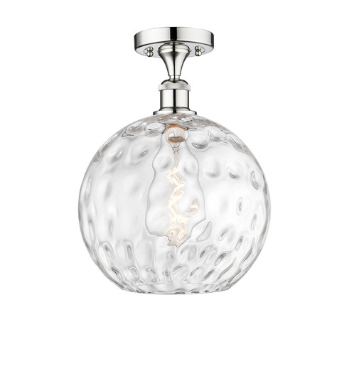 Edison One Light Semi-Flush Mount in Polished Chrome (405|616-1F-PC-G1215-12)