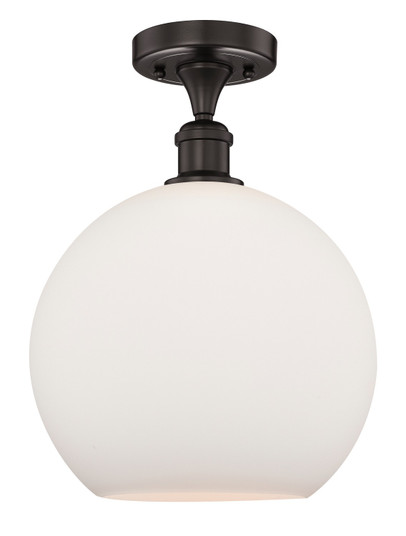 Edison One Light Semi-Flush Mount in Oil Rubbed Bronze (405|616-1F-OB-G121-12)