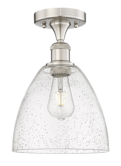 Edison One Light Semi-Flush Mount in Matte Black (405|616-1F-BK-GBD-91)