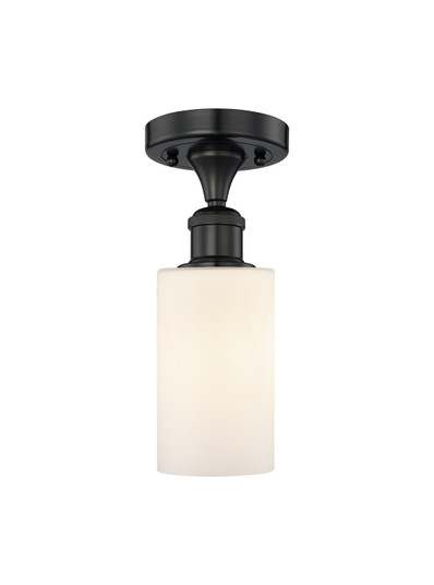 Edison One Light Semi-Flush Mount in Matte Black (405|616-1F-BK-G801)