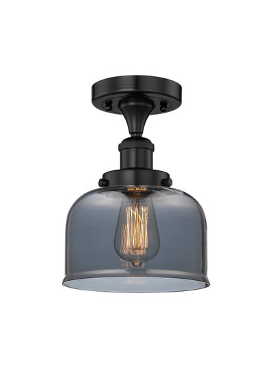 Edison One Light Semi-Flush Mount in Matte Black (405|616-1F-BK-G73)