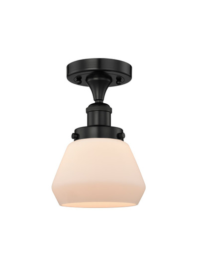 Edison One Light Semi-Flush Mount in Matte Black (405|616-1F-BK-G171)
