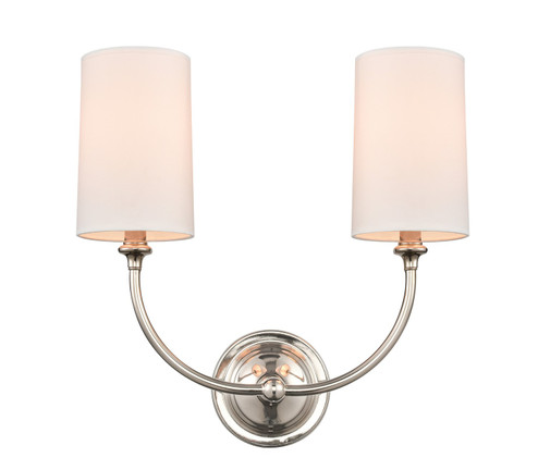 Giselle Two Light Wall Sconce in Polished Nickel (405|372-2W-PN-S1)