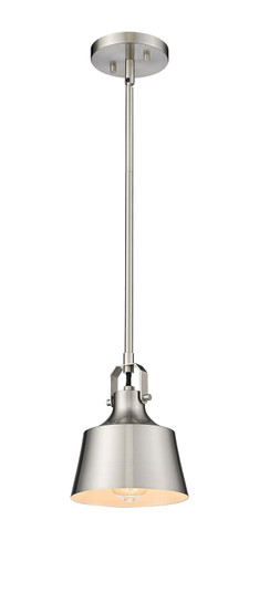 Auralume One Light Mini Pendant in Brushed Satin Nickel (405|370-1S-SN-M)