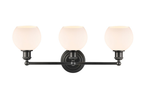 Concord LED Bath Vanity in Matte Black (405|341-3W-BK-G121-6-LED)