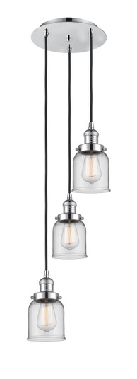 Franklin Restoration Three Light Pendant in Polished Chrome (405|113F-3P-PC-G52)