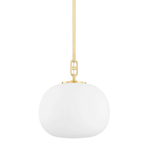 Ingels One Light Pendant in Aged Brass (70|9717-AGB)