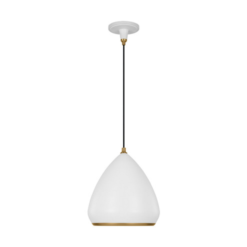 Clasica One Light Pendant in Matte White (454|TP1121MWTBBS)