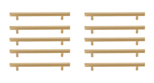 Dior Bar Pull Multipack (set of 10) in Brass (173|PL402-7-BR-10PK)