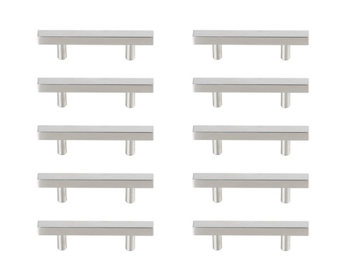 Dior Bar Pull Multipack (set of 10) in Brushed Nickel (173|PL402-3-NK-10PK)