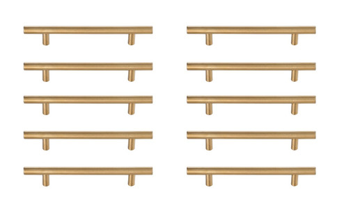 Quinn Bar Pull Multipack (set of 10) in Brass (173|PL400-5-BR-10PK)