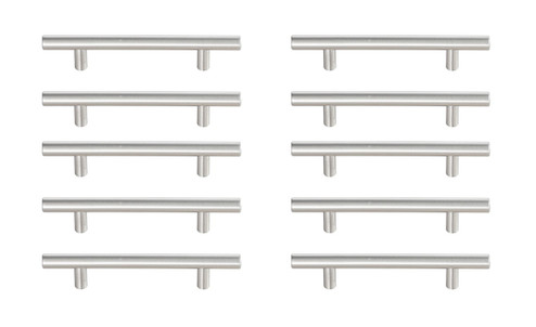 Quinn Bar Pull Multipack (set of 10) in Brushed Nickel (173|PL400-4-NK-10PK)