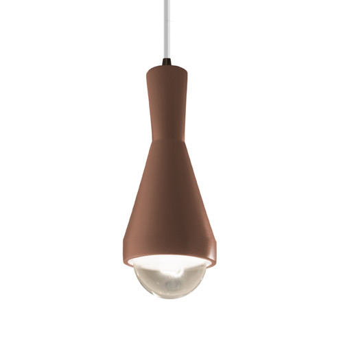 Radiance One Light Pendant in Canyon Clay (102|CER-6520-CLAY-DBRZ-WTCD)