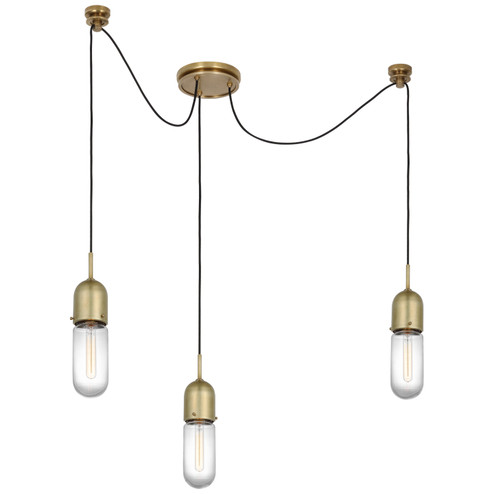 Junio LED Pendant in Hand-Rubbed Antique Brass (268|TOB 5645HAB-CG-3)