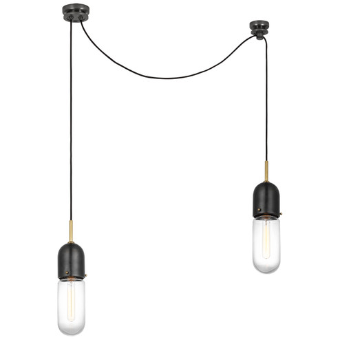 Junio LED Pendant in Bronze and Brass (268|TOB 5645BZ/HAB-CG-2)