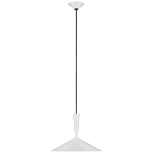 Rosetta LED Pendant in Matte White and Bronze (268|ARN 5541WHT/BZ)