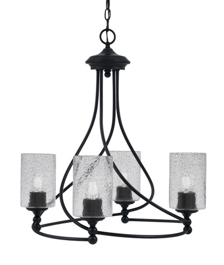 Capri Four Light Chandelier in Matte Black (200|904-MB-3002)