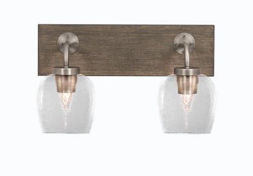 Oxbridge Two Light Bathroom Lighting in Graphite & Painted Distressed Wood-look (200|1772-GPDW-4810) Oxbridge Two Light Bathroom Lighting in Graphite & Painted Distressed Wood-look (200|1772-GPDW-4810)