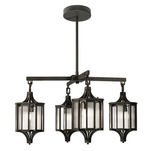 Bristol Four Light Outdoor Pendant in Black (48|899182ST)