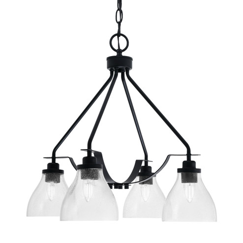 Odyssey Three Light Chandelier in Matte Black (200|2604-MB-4760)