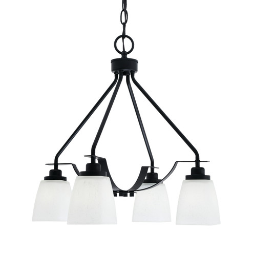 Odyssey Three Light Chandelier in Matte Black (200|2604-MB-460)