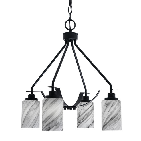 Odyssey Three Light Chandelier in Matte Black (200|2604-MB-3009)