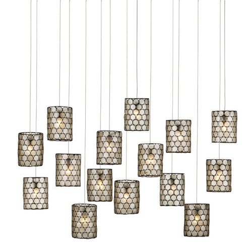 Regatta 15 Light Pendant in Natural/Cupertino/Silver (142|9000-1051)