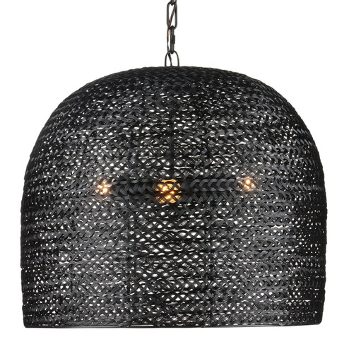 Piero Collection Three Light Pendant in Satin Black (142|9000-0961)