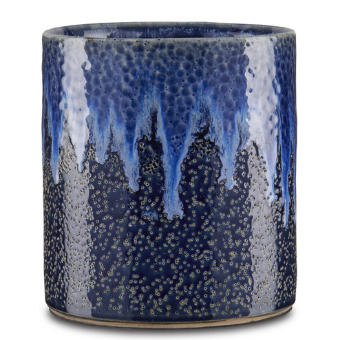 Kelmscott Cachepot in Dark Blue/Reactive Blue (142|1200-0614)