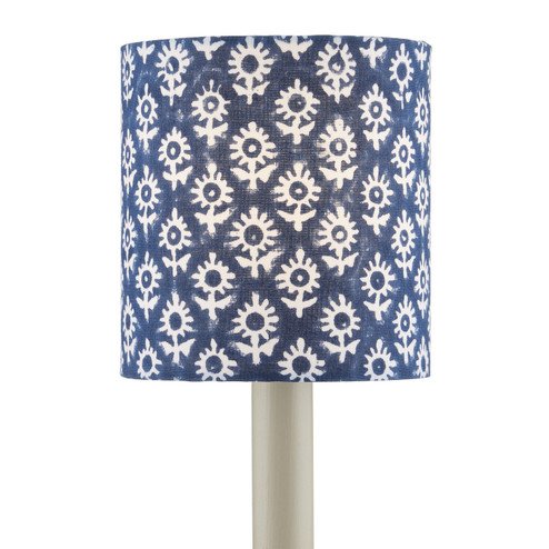 Block Print Navy Drum Chandelier Shade Chandelier Shade in Navy/White (142|0900-0004)
