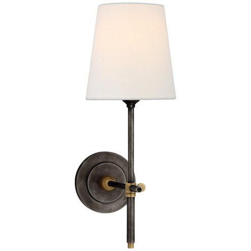 Bryant One Light Wall Sconce in Bronze and Hand-Rubbed Antique Brass (268|TOB 2002BZ/HAB-L)
