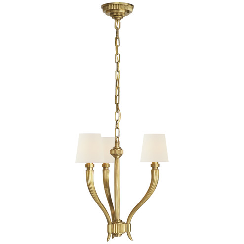 Ruhlmann Three Light Chandelier in Antique-Burnished Brass (268|CHC 2461AB-L)