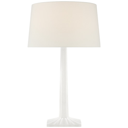 Strie One Light Table Lamp in Plaster White (268|CHA 8707WHT-L)