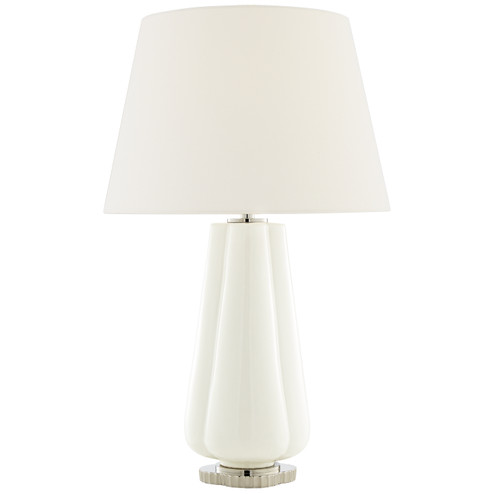 Penelope Two Light Table Lamp in White Porcelain (268|AH 3127WHT-L)
