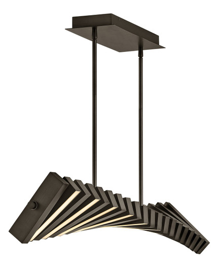 Stitch LED Linear Chandelier in Black Oxide (138|FR42455BX)