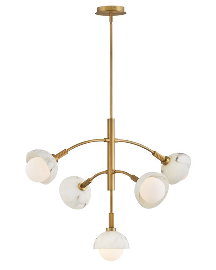 Phoebe LED Chandelier in Heritage Brass (138|FR38405HB)